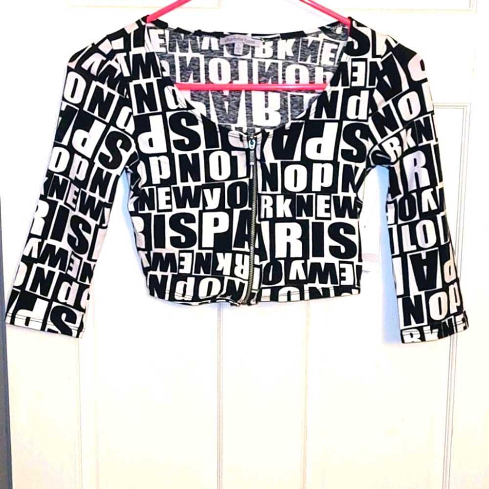 RARE Vintage Croptop "London,Paris,New York" - Picture 1 of 5